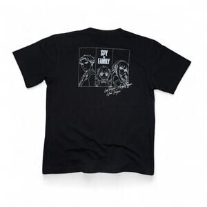 UNIQLO x QT Collection: SPYxFAMILY Black Graphic T-Shirt — SMALL